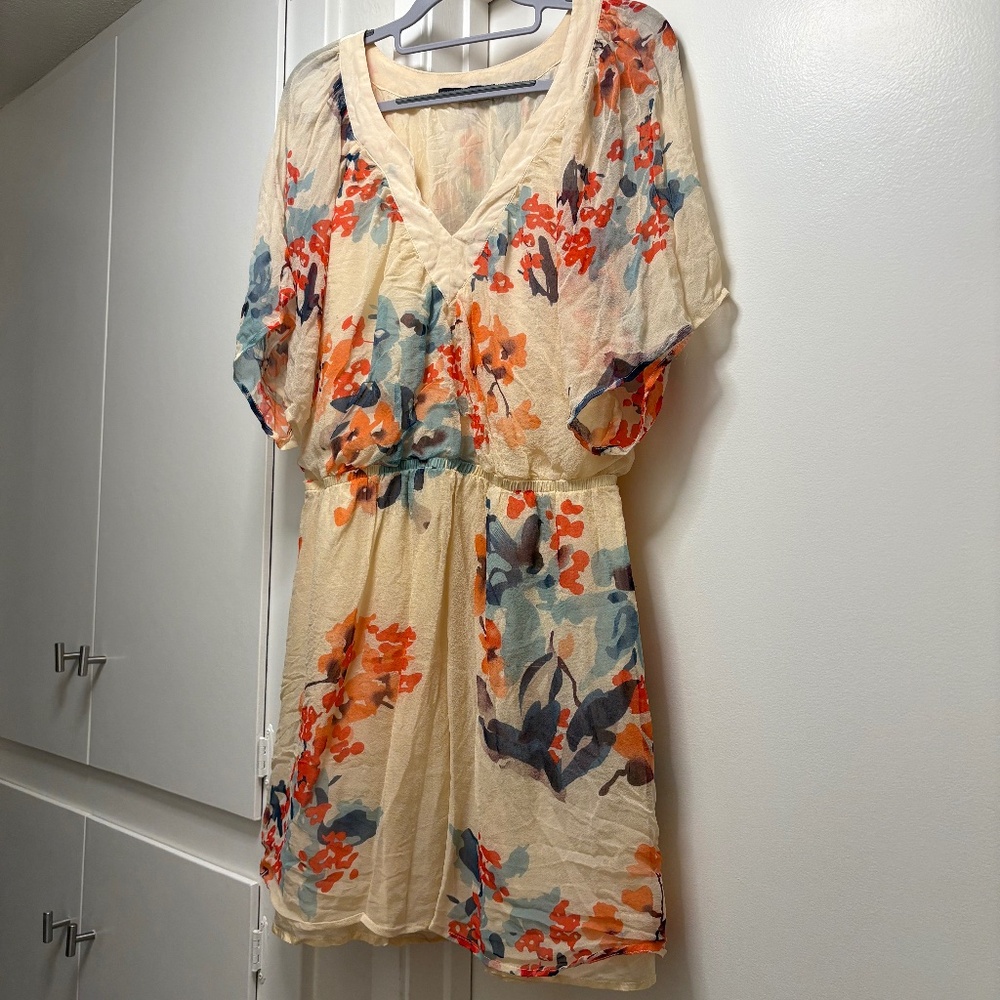 Gypsy 05 silk floral dress - as is - size medium